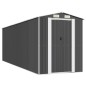 vidaXL Capanno da Giardino Antracite 192x606x223 cm in Acciaio Zincato vidaXL Capanno da Giardino Antracite 192x606x223 cm in Acciaio Zincato