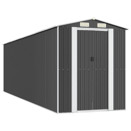 vidaXL Capanno da Giardino Antracite 192x689x223 cm in Acciaio Zincato