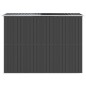 vidaXL Capanno da Giardino Antracite 192x274x223 cm in Acciaio Zincato