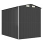 vidaXL Capanno da Giardino Antracite 192x274x223 cm in Acciaio Zincato