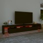 vidaXL Mobile Porta TV con Luci LED Nero 260x36,5x40 cm vidaXL Mobile Porta TV con Luci LED Nero 260x36,5x40 cm
