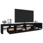vidaXL Mobile Porta TV con Luci LED Nero 260x36,5x40 cm vidaXL Mobile Porta TV con Luci LED Nero 260x36,5x40 cm