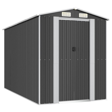 vidaXL Capanno da Giardino Antracite 192x357x223 cm in Acciaio Zincato	