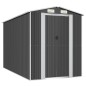 vidaXL Capanno da Giardino Antracite 192x357x223 cm in Acciaio Zincato vidaXL Capanno da Giardino Antracite 192x357x223 cm in Acciaio Zincato