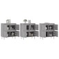 vidaXL Credenze 3 pz Grigio Sonoma in Legno Multistrato vidaXL Credenze 3 pz Grigio Sonoma in Legno Multistrato