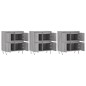 vidaXL Credenze 3 pz Grigio Sonoma in Legno Multistrato vidaXL Credenze 3 pz Grigio Sonoma in Legno Multistrato