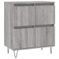 vidaXL Credenze 3 pz Grigio Sonoma in Legno Multistrato vidaXL Credenze 3 pz Grigio Sonoma in Legno Multistrato