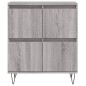 vidaXL Credenze 3 pz Grigio Sonoma in Legno Multistrato vidaXL Credenze 3 pz Grigio Sonoma in Legno Multistrato