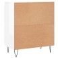 vidaXL Credenze 3 pz Bianco Lucido in Legno Multistrato vidaXL Credenze 3 pz Bianco Lucido in Legno Multistrato