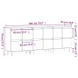 vidaXL Credenze 3 pz Bianco Lucido in Legno Multistrato vidaXL Credenze 3 pz Bianco Lucido in Legno Multistrato