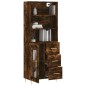 vidaXL Credenza Rovere Fumo 69,5x34x180 cm in Legno Multistrato vidaXL Credenza Rovere Fumo 69,5x34x180 cm in Legno Multistrato