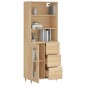 vidaXL Credenza Rovere Sonoma 69,5x34x180 cm in Legno Multistrato vidaXL Credenza Rovere Sonoma 69,5x34x180 cm in Legno Multistrato