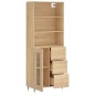 vidaXL Credenza Rovere Sonoma 69,5x34x180 cm in Legno Multistrato vidaXL Credenza Rovere Sonoma 69,5x34x180 cm in Legno Multistrato