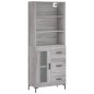 vidaXL Credenza Grigio Sonoma 69,5x34x180 cm in Legno Multistrato vidaXL Credenza Grigio Sonoma 69,5x34x180 cm in Legno Multistrato