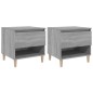 Comodini 2 pz Grigio Sonoma 50x46x50 cm in Legno Multistrato Comodini 2 pz Grigio Sonoma 50x46x50 cm in Legno Multistrato