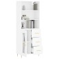 vidaXL Credenza Bianca 69,5x34x180 cm in Legno Multistrato vidaXL Credenza Bianca 69,5x34x180 cm in Legno Multistrato