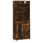 vidaXL Credenza Rovere Fumo 69,5x34x180 cm in Legno Multistrato vidaXL Credenza Rovere Fumo 69,5x34x180 cm in Legno Multistrato