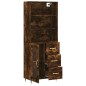 vidaXL Credenza Rovere Fumo 69,5x34x180 cm in Legno Multistrato vidaXL Credenza Rovere Fumo 69,5x34x180 cm in Legno Multistrato