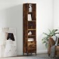 vidaXL Credenza Rovere Fumo 34,5x34x180 cm in Legno Multistrato vidaXL Credenza Rovere Fumo 34,5x34x180 cm in Legno Multistrato