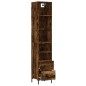 vidaXL Credenza Rovere Fumo 34,5x34x180 cm in Legno Multistrato vidaXL Credenza Rovere Fumo 34,5x34x180 cm in Legno Multistrato