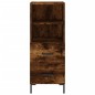 vidaXL Credenza Rovere Fumo 34,5x34x180 cm in Legno Multistrato vidaXL Credenza Rovere Fumo 34,5x34x180 cm in Legno Multistrato