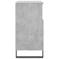 vidaXL Credenze 3 pz Grigio Cemento in Legno Multistrato vidaXL Credenze 3 pz Grigio Cemento in Legno Multistrato