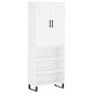 vidaXL Credenza Bianca 69,5x34x180 cm in Legno Multistrato vidaXL Credenza Bianca 69,5x34x180 cm in Legno Multistrato