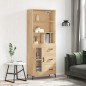 vidaXL Credenza Rovere Sonoma 69,5x34x180 cm in Legno Multistrato vidaXL Credenza Rovere Sonoma 69,5x34x180 cm in Legno Multistrato