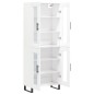 vidaXL Credenza Bianca 69,5x34x180 cm in Legno Multistrato
