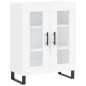 vidaXL Credenza Bianca 69,5x34x180 cm in Legno Multistrato