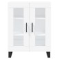 vidaXL Credenza Bianca 69,5x34x180 cm in Legno Multistrato