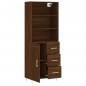 vidaXL Credenza Rovere Marrone 69,5x34x180 cm in Legno Multistrato vidaXL Credenza Rovere Marrone 69,5x34x180 cm in Legno Multistrato