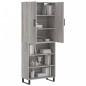 vidaXL Credenza Grigio Sonoma 69,5x34x180 cm in Legno Multistrato vidaXL Credenza Grigio Sonoma 69,5x34x180 cm in Legno Multistrato