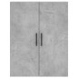 vidaXL Credenza Grigio Cemento 69,5x34x180 cm in Legno Multistrato vidaXL Credenza Grigio Cemento 69,5x34x180 cm in Legno Multistrato