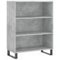 vidaXL Credenza Grigio Cemento 69,5x34x180 cm in Legno Multistrato vidaXL Credenza Grigio Cemento 69,5x34x180 cm in Legno Multistrato