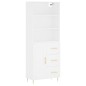 vidaXL Credenza Bianca 69,5x34x180 cm in Legno Multistrato vidaXL Credenza Bianca 69,5x34x180 cm in Legno Multistrato