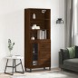 vidaXL Credenza Rovere Marrone 69,5x34x180 cm in Legno Multistrato vidaXL Credenza Rovere Marrone 69,5x34x180 cm in Legno Multistrato