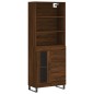 vidaXL Credenza Rovere Marrone 69,5x34x180 cm in Legno Multistrato vidaXL Credenza Rovere Marrone 69,5x34x180 cm in Legno Multistrato