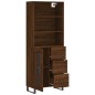vidaXL Credenza Rovere Marrone 69,5x34x180 cm in Legno Multistrato vidaXL Credenza Rovere Marrone 69,5x34x180 cm in Legno Multistrato