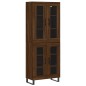 vidaXL Credenza Rovere Marrone 69,5x34x180 cm in Legno Multistrato vidaXL Credenza Rovere Marrone 69,5x34x180 cm in Legno Multistrato