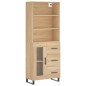 vidaXL Credenza Rovere Sonoma 69,5x34x180 cm in Legno Multistrato vidaXL Credenza Rovere Sonoma 69,5x34x180 cm in Legno Multistrato
