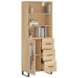 vidaXL Credenza Rovere Sonoma 69,5x34x180 cm in Legno Multistrato vidaXL Credenza Rovere Sonoma 69,5x34x180 cm in Legno Multistrato