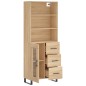 vidaXL Credenza Rovere Sonoma 69,5x34x180 cm in Legno Multistrato vidaXL Credenza Rovere Sonoma 69,5x34x180 cm in Legno Multistrato