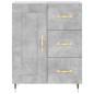 vidaXL Credenza Grigio Cemento 69,5x34x180 cm in Legno Multistrato vidaXL Credenza Grigio Cemento 69,5x34x180 cm in Legno Multistrato