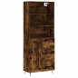 vidaXL Credenza Rovere Fumo 69,5x34x180 cm in Legno Multistrato vidaXL Credenza Rovere Fumo 69,5x34x180 cm in Legno Multistrato