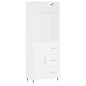 vidaXL Credenza Bianca 69,5x34x180 cm in Legno Multistrato vidaXL Credenza Bianca 69,5x34x180 cm in Legno Multistrato