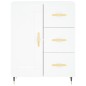 vidaXL Credenza Bianca 69,5x34x180 cm in Legno Multistrato vidaXL Credenza Bianca 69,5x34x180 cm in Legno Multistrato