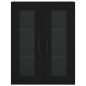 vidaXL Credenza Nera 69,5x34x180 cm in Legno Multistrato vidaXL Credenza Nera 69,5x34x180 cm in Legno Multistrato
