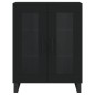 vidaXL Credenza Nera 69,5x34x180 cm in Legno Multistrato vidaXL Credenza Nera 69,5x34x180 cm in Legno Multistrato