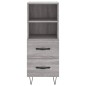 vidaXL Credenza Grigio Sonoma 34,5x34x180 cm in Legno Multistrato vidaXL Credenza Grigio Sonoma 34,5x34x180 cm in Legno Multistrato